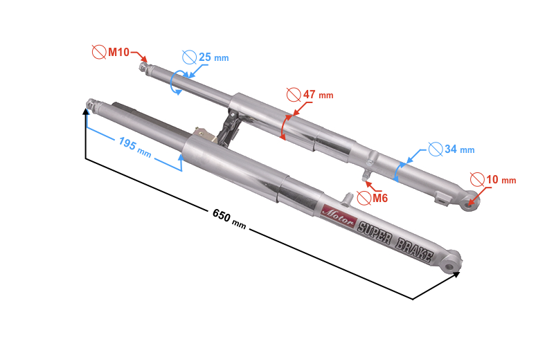Amortyzatory lagi zawieszenie przód przednie Barton Ranger Classic E4