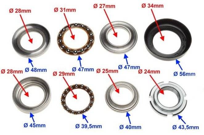 Łożyskowanie Kierownicy Junak 901 902 Romet Soft