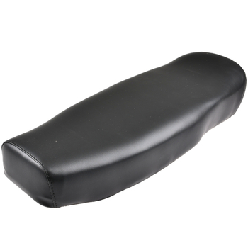 Siedzenie gładkie czarne z napisem oraz logo Simson S51