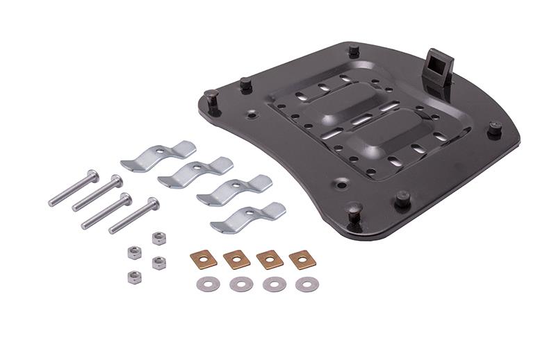 Kufer motocyklowy BT800 43l czarny odblask