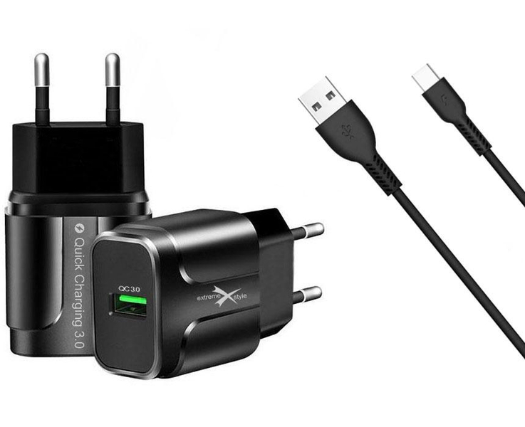 Ładowarka Sieciowa Telefon QC 3.0 Kabel USB typ-C