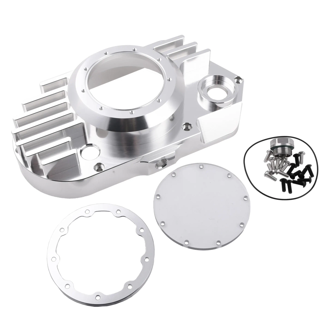 Pokrywa silnika lewa aluminiowa srebrna Clear Simson S51 SR50 DPR Performance