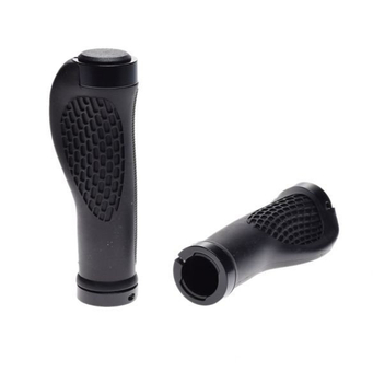 Chwyt kierownicy rowerowy czarne przykręcany ergo