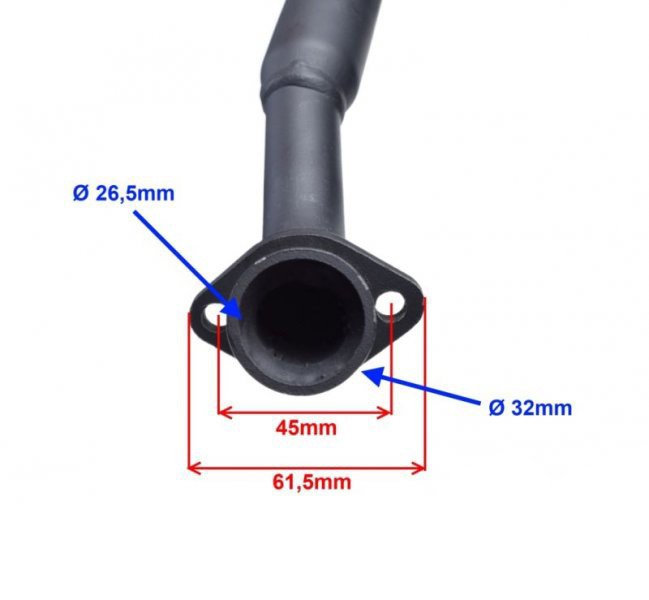 Junak 901 Sport sport kolanko tłumika wydechu 