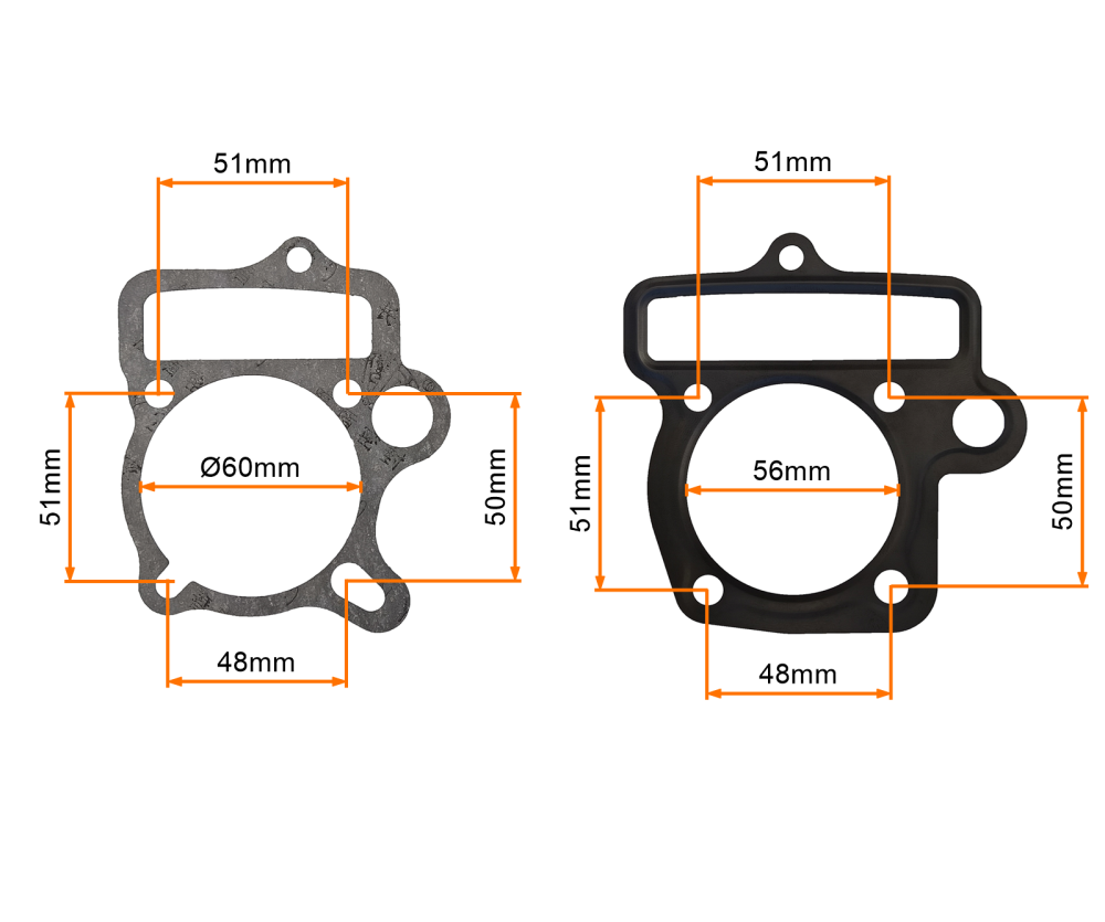 Uszczelka cylindra głowicy pitbike YX140 56mm 1P56FMJ MRF Kayo Pitgang