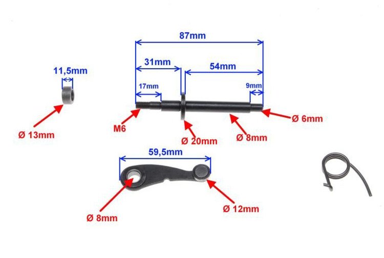 Dźwignia wałka krzywkowego Keeway am6 TZR DT MBK