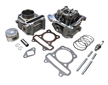 Cylinder + głowica uzbrojona 4T 80cc bez odpowietrzenia duży zestaw