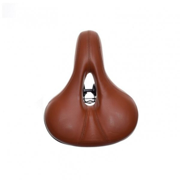 Siedzenie rowerowe na sprężynie brązowe 245x200