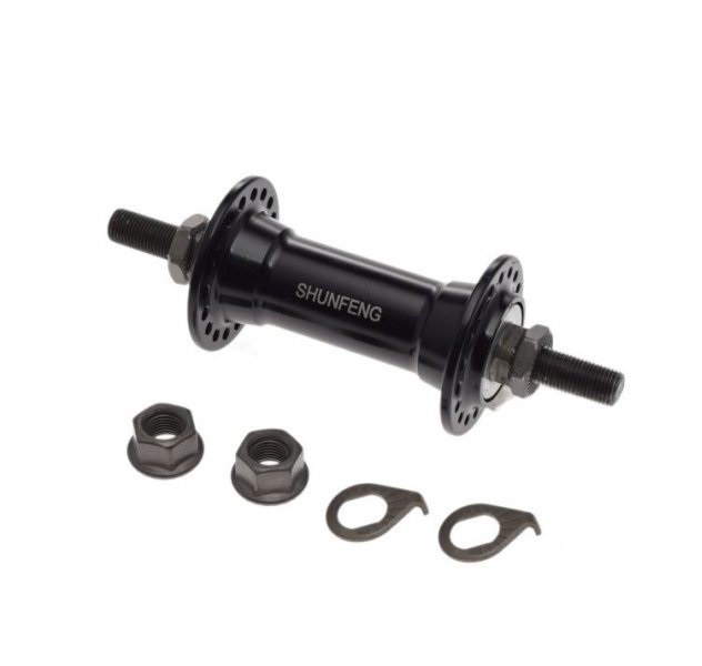 Piasta rower alu przód 36 otw. Czarna