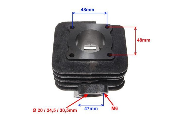 Cylinder 2t 50cc 40mm honda kymco vision peugeot