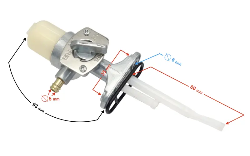 Kranik paliwa do motocykla Barton Volcano 125