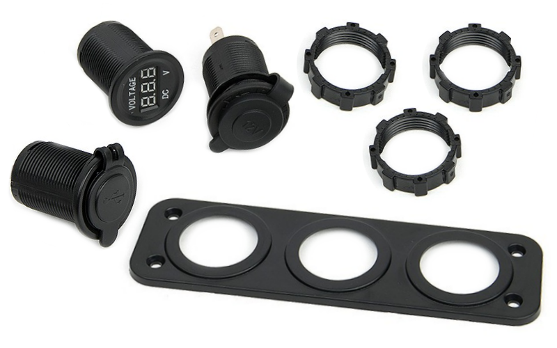 Gniazdo Zapalniczki 12v USB Woltomierz Ekran