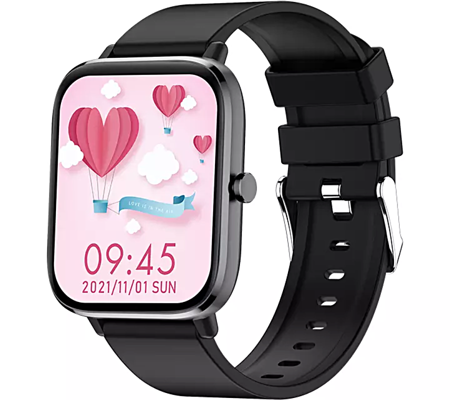 Smartwatch Rubicon RNCE79 grafitowy i czarny pasek