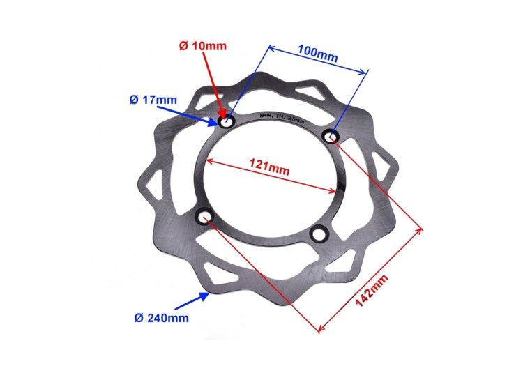 Tarcza hamulca przód hamulcowa romet crs 50 125