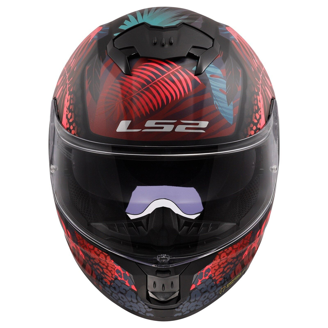 Kask integralny LS2 FF808 STREAM II JUNGLE M.BL.PINK homologacja ECE 22.06