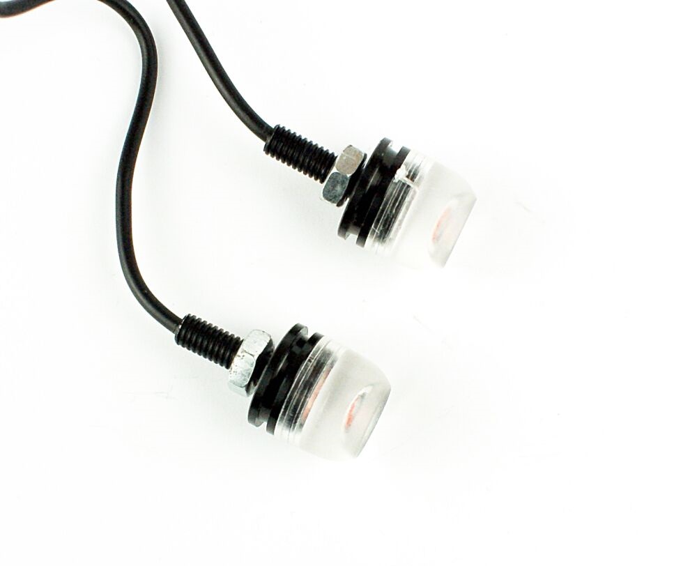 Śruby tablicy rejestracyjnej świecące pomarańczowe 2 sztuki