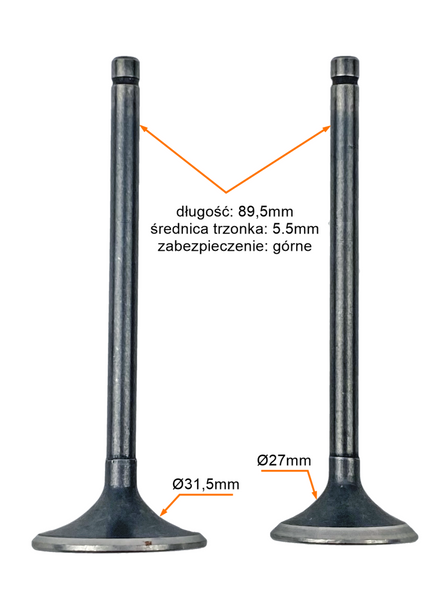 Zawór ssący i wydechowy cross 250 CB250D-G Zongshen