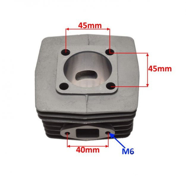 Cylinder do silnika rowerowego 80 ccm komplet 2t