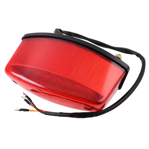 Lampa tylna uniwersalna Led czerwona V2 17x6cm Racing Force