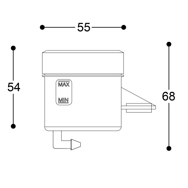 Zbiorniczek płynu hamulcowego Barracuda VR46