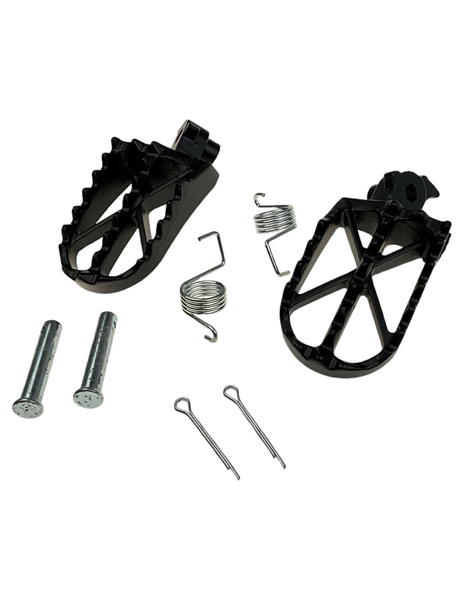 Podnóżki czarne pitbike MRF 80 Runner 120 140 RC TTR120 140 Kayo TD TS TT