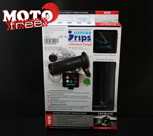 Oxford manetki podgrzewane 22mm z trybem oszczędzania akumulatora 114/123mm