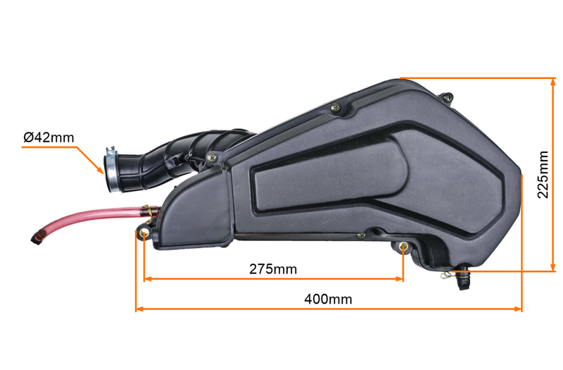 Filtr powietrza obudowa + wkład filtra silniki GY6 125cc