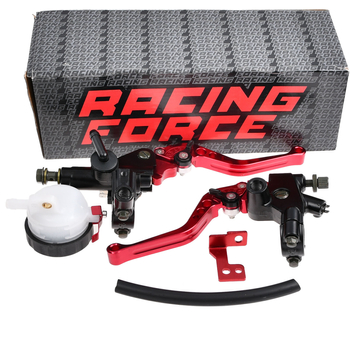 Dźwignie klamki hamulca sprzęgła czerwone pompa RF