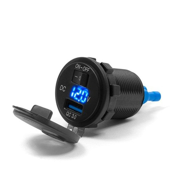 Motocyklowe samochodowe gniazdo zapalniczki ładowarka USB QC 3.0