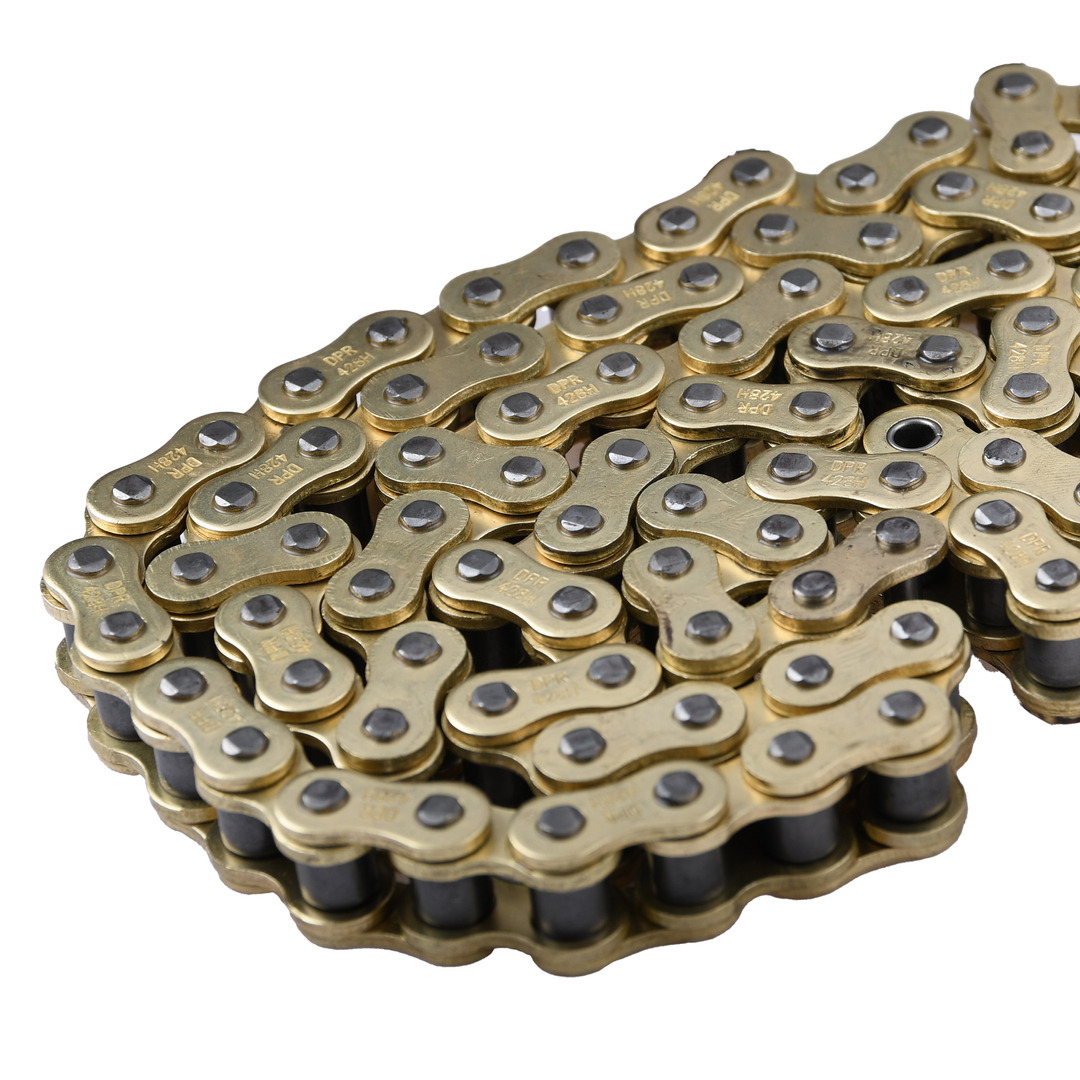 Łańcuch napędowy 130 ogniw 428H złoty wzmocniony MZ ETZ 250 DPR Performance