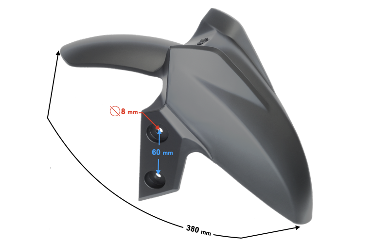 Obudowa błotnik przód grafitowy Scalpel