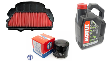 Zestaw Filtr Powietrza Oleju Olej Meiwa Motul Hf204 10w40 Honda CBR 929 954
