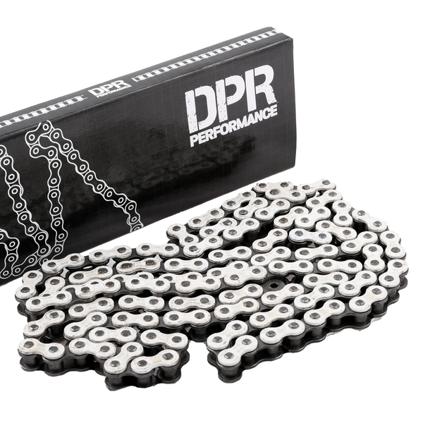 Łańcuch napędowy 140 ogniw 420H biały wzmocniony DPR Performance