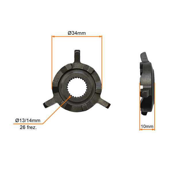Wielofrez podkladka wariatora GY6 4T 139QMB