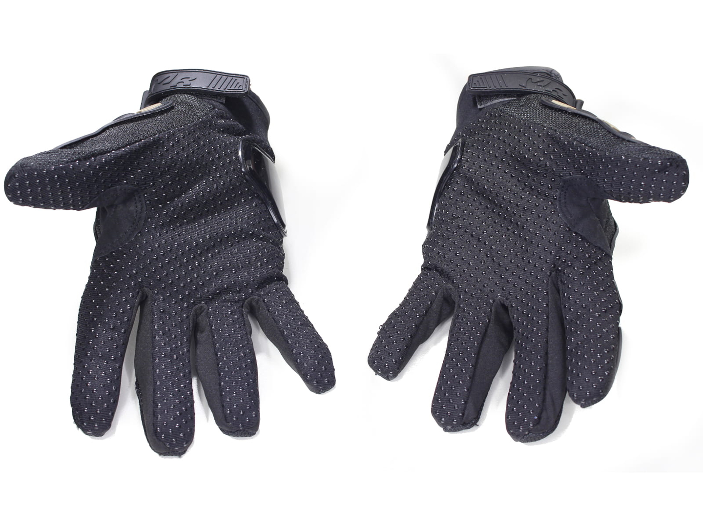 Rękawice motocyklowe letnie przewiewne krótkie czarne cross enduro street