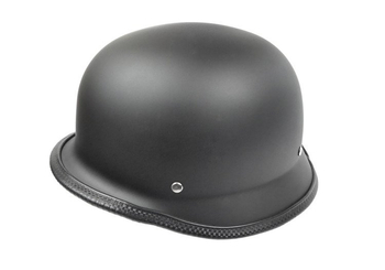 Kask Otwarty Hełm Niemiecki Czarny Mat Awina