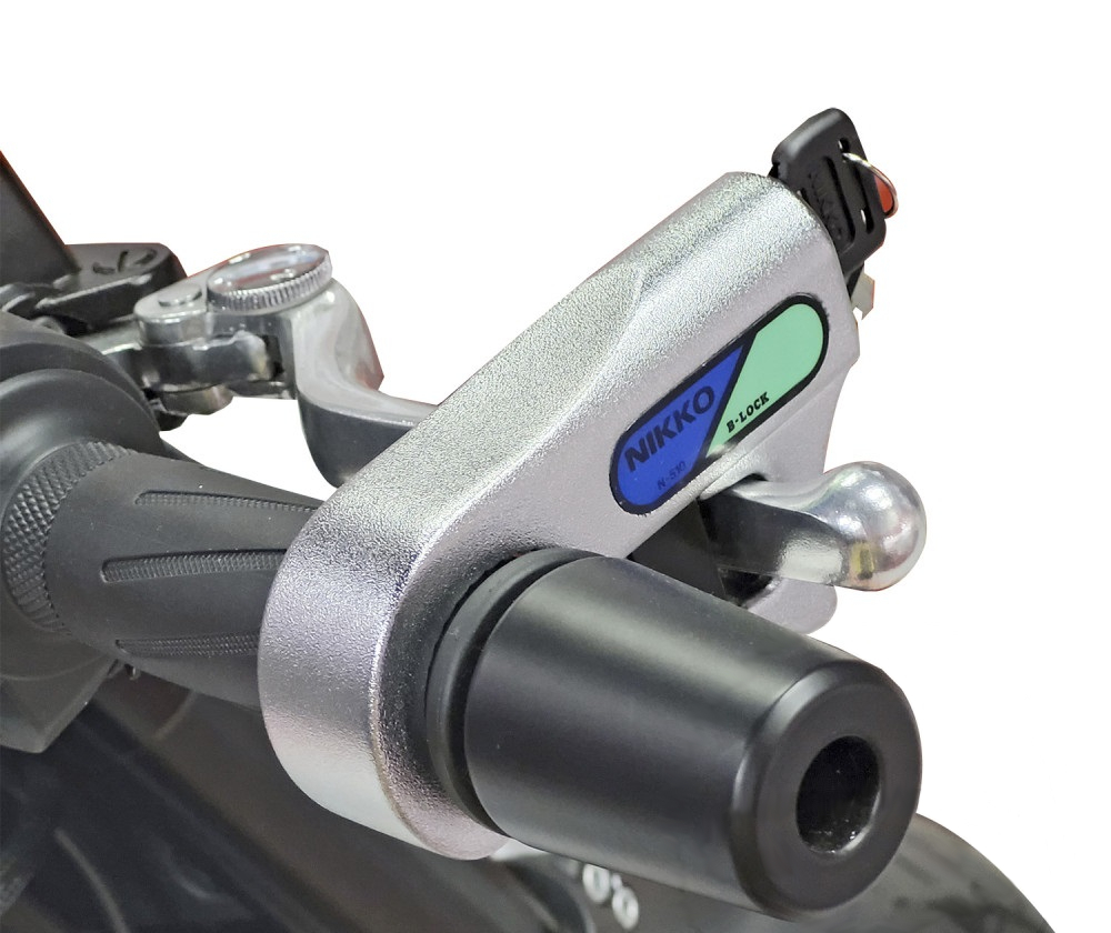 Blokada dźwigni hamulca NIKKO zabezpieczenie przed kradzieżą