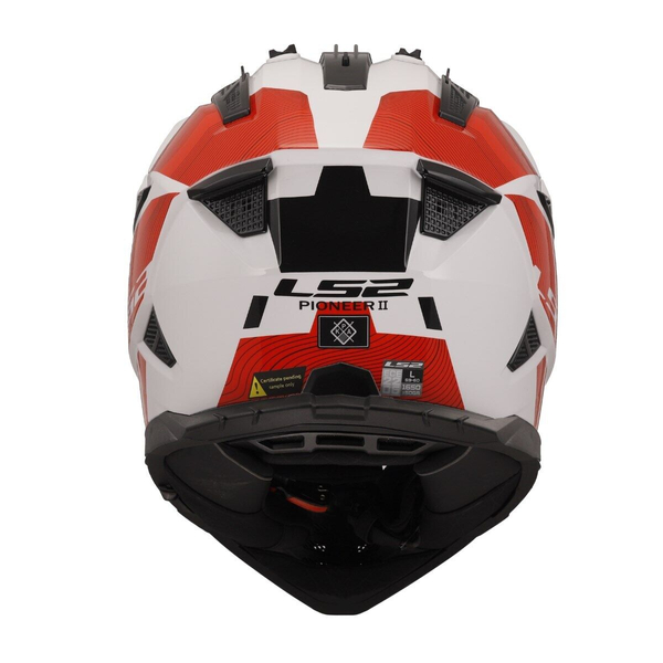 Kask LS2 MX702 Pioneer II Hill White Red homologacja 22.06
