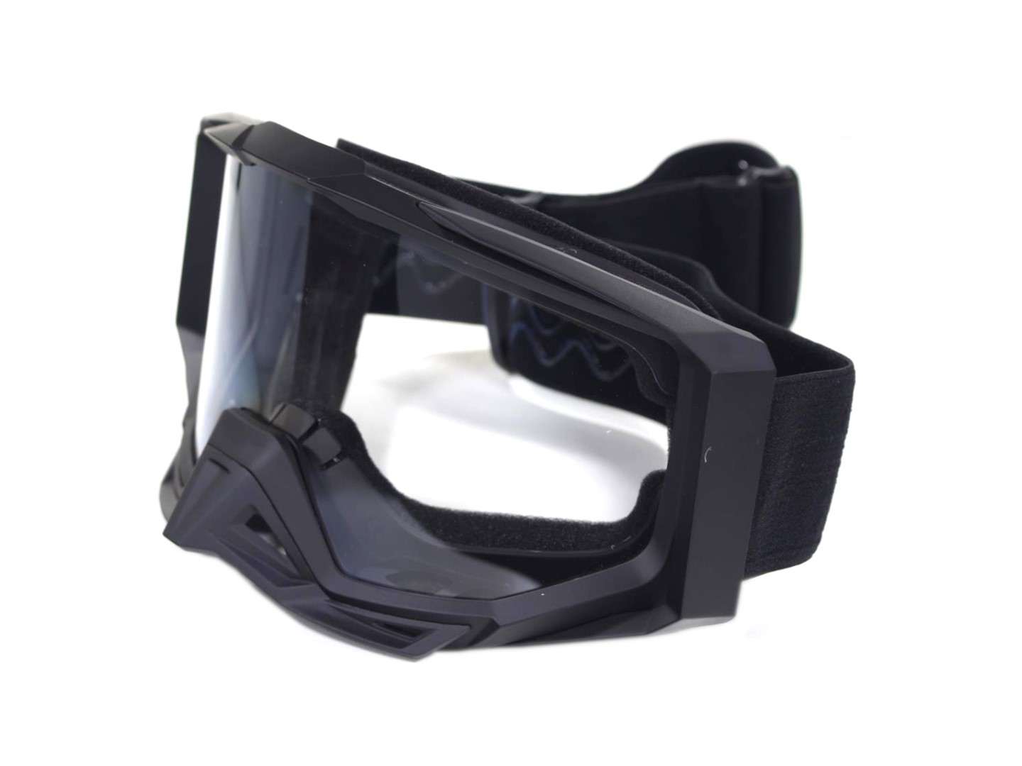 Gogle motocyklowe FTM-005 cross enduro atv quad czarne matowe