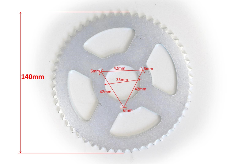 Zębatka tył tylna pocket mini bike t8f 54z hb