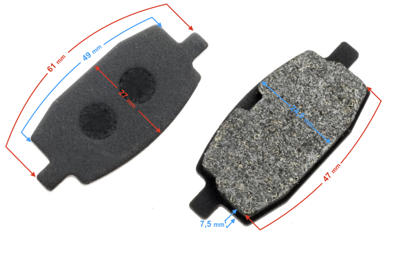 Klocki hamulcowe przednie skuter Barton GTR 4T 50