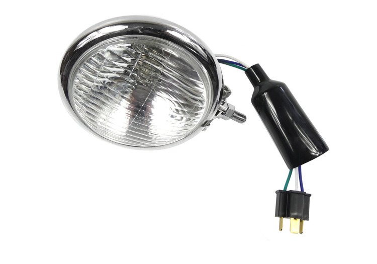 Lampa przód lightbar 4-1/2 cala 124mm chrom h4