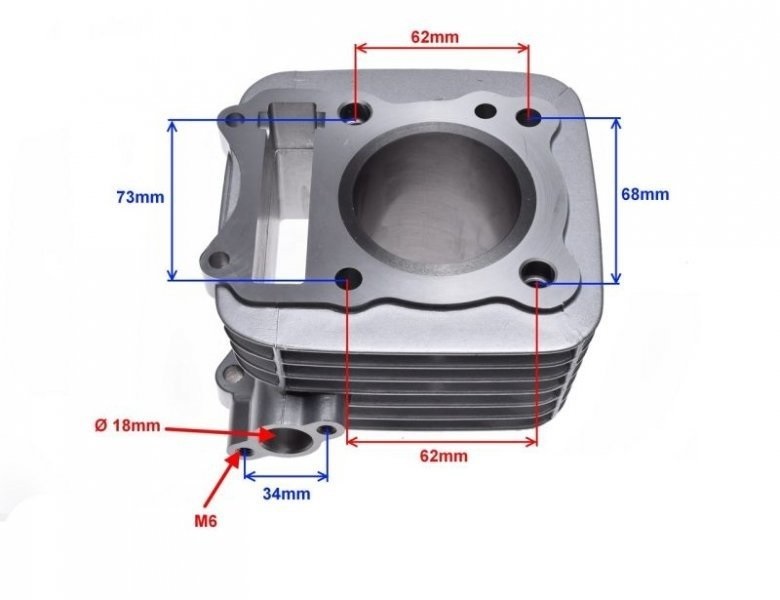 Cylinder 125 kompletny tłok uszczelki 57,00mm Suzuki GN GZ DR 125ccm