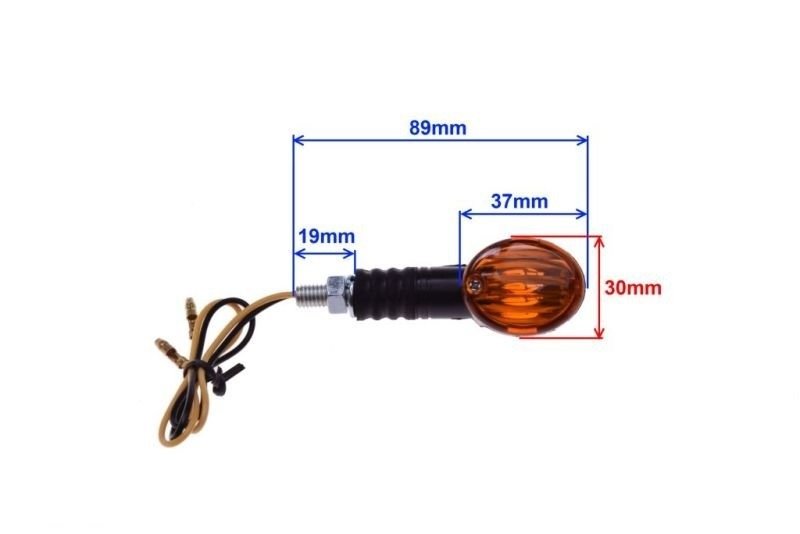 Kierunkowskaz owal pomarańczowy mały uniwersalny