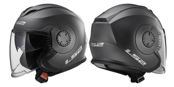 Kask otwarty ls2 of570 verso solid matt titanium
