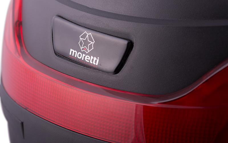 Kufer Moretti MR-866 32l czarny czerwony odblask