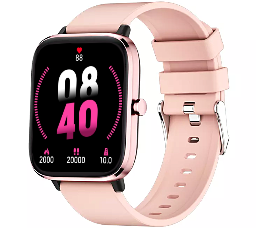 Smartwatch zegarek Rubicon RNCE79 różowy pasek silikonowy