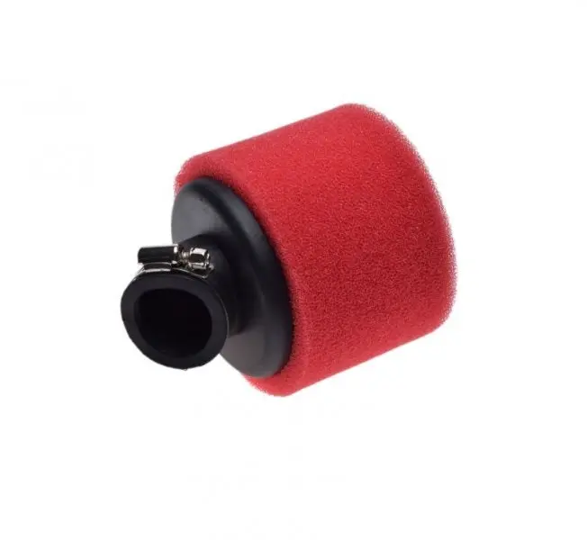 Filtr powietrza gąbkowy czerwony kątowy 32mm 45'