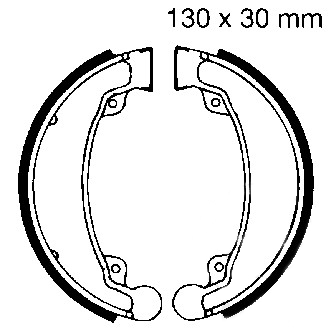Szczęki hamulcowe EBC 310 130 x 30mm Daelim Honda SYM