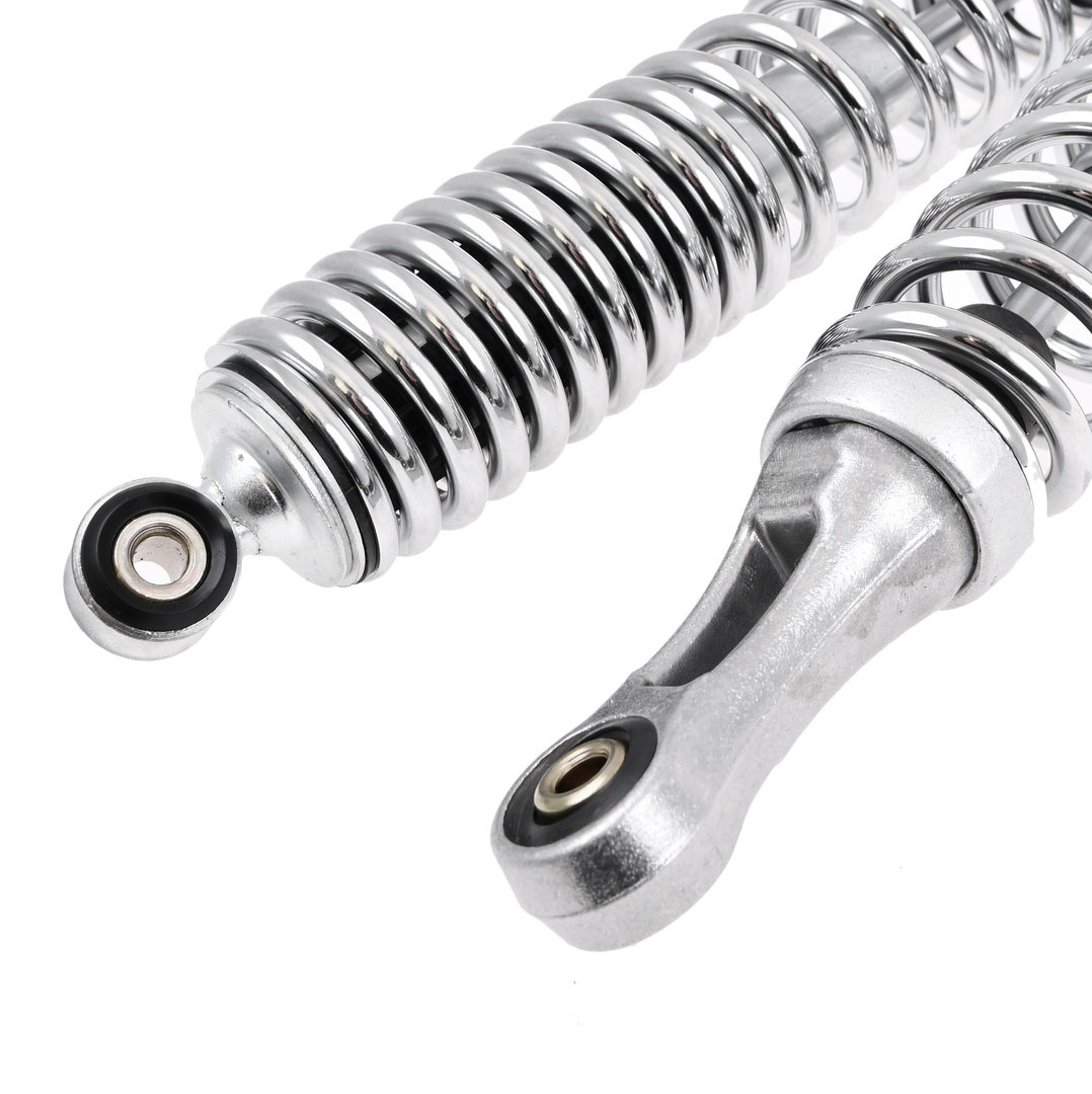 Amortyzatory tył 8/8/350mm chrom motorowery Romet komplet Delux